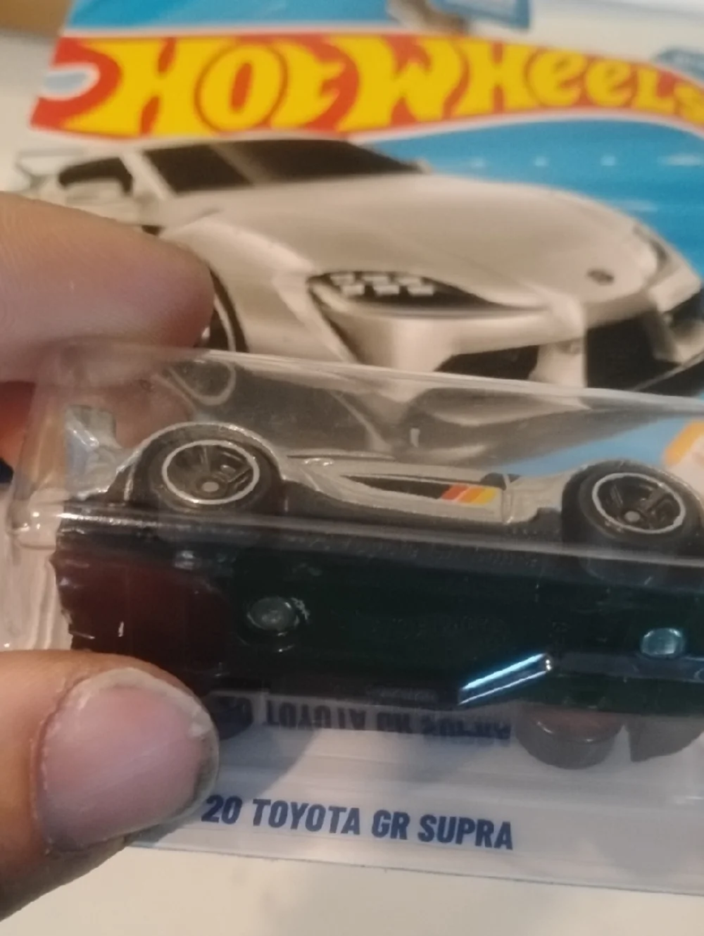 Mattel Hot Wheels '20 Toyota GR Supra - Silver with Black Accents